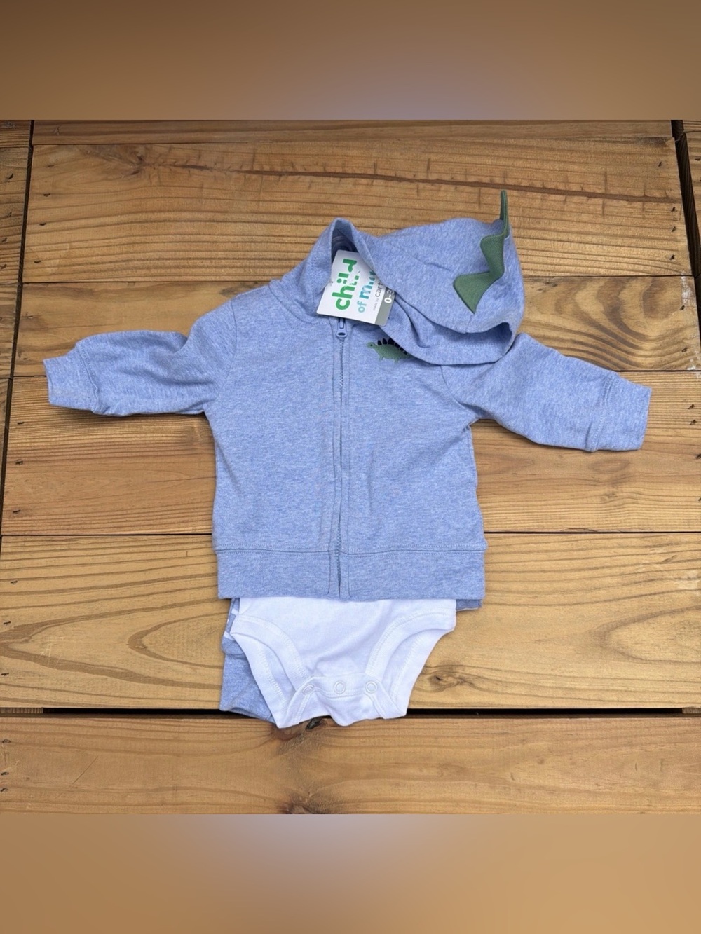 3 Piece Baby Boy Child of Mine Hoodie Set 0-3 months NWT
